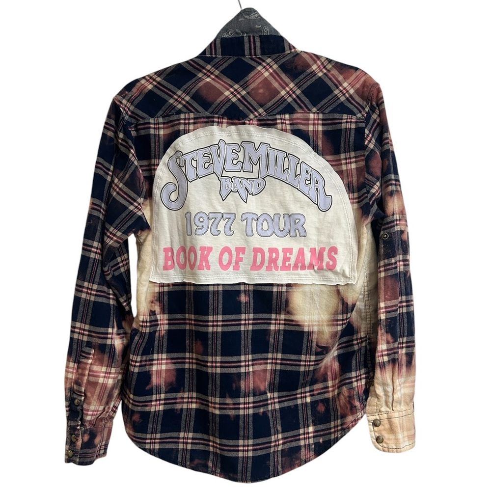 STEVE MILLER BAND upcycled ONE OF A KIND flannel creation by Rachelle